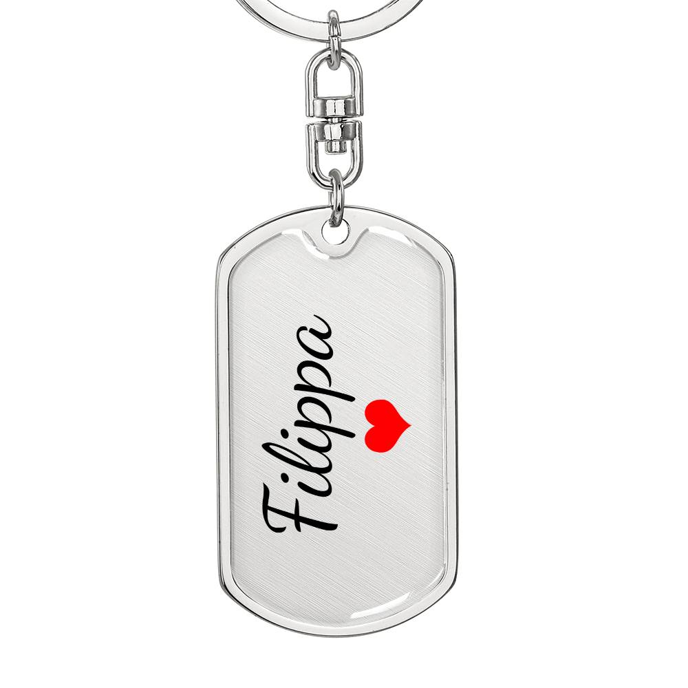 Filippa Keychain – Name Keychain for Women