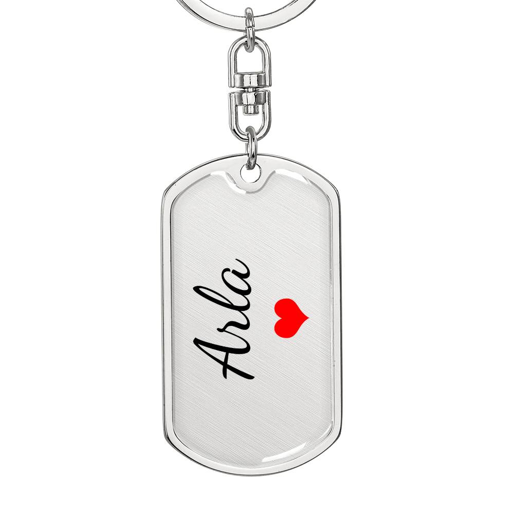 Arla Keychain – Custom Name Keychain for Women