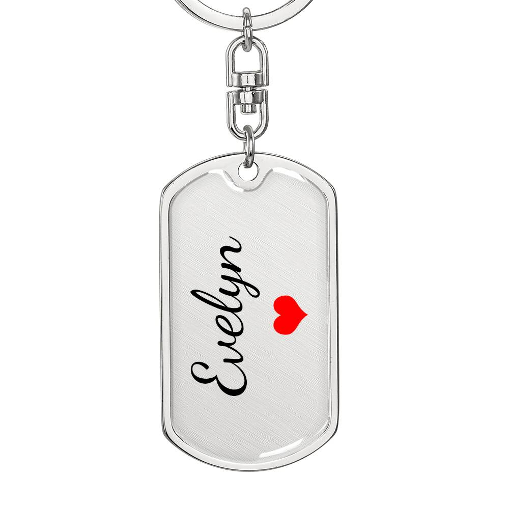 Evelyn Keychain – Custom Name Keychain for Women