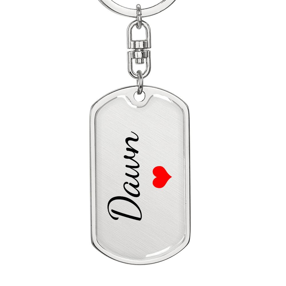 Dawn Keychain – Custom Name Keychain for Women