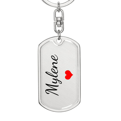 Mylene Keychain – Custom Name Keychain for Women