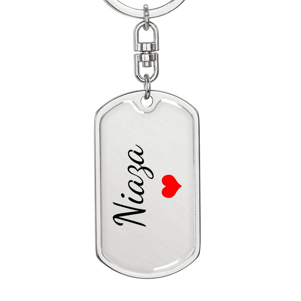 Niaza Keychain – Custom Name Keychain for Women