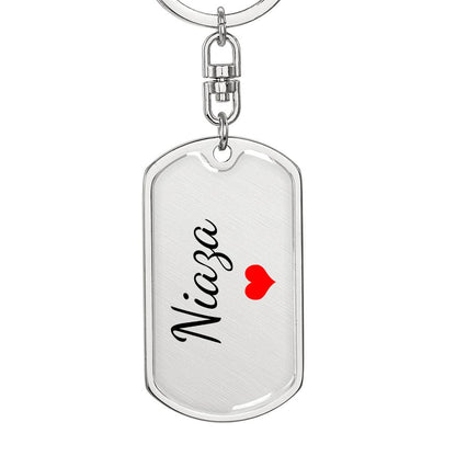 Niaza Keychain – Custom Name Keychain for Women