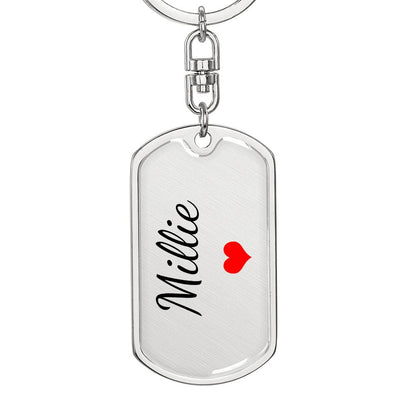 Millie Keychain – Custom Name Keychain for Women