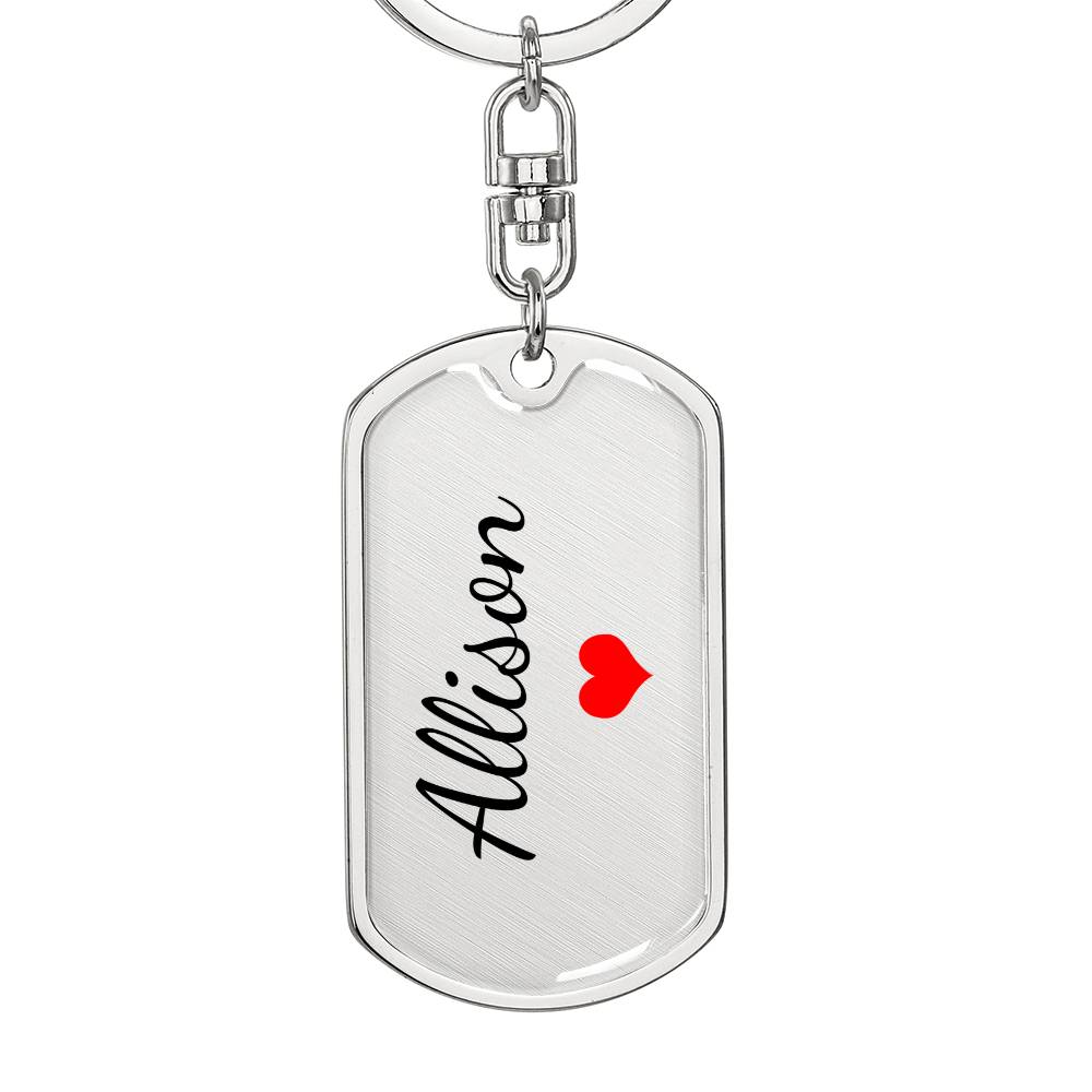 Allison Keychain – Name Keychain for Women