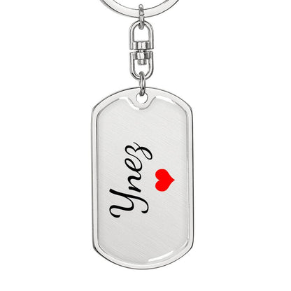 Ynez Keychain – Custom Name Keychain for Women