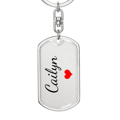 Cailyn Keychain – Custom Name Keychain for Women