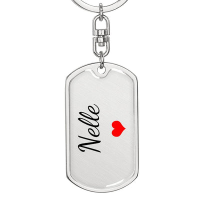 Nelle Keychain – Custom Name Keychain for Women