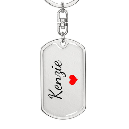 Kenzie Keychain – Custom Name Keychain for Women