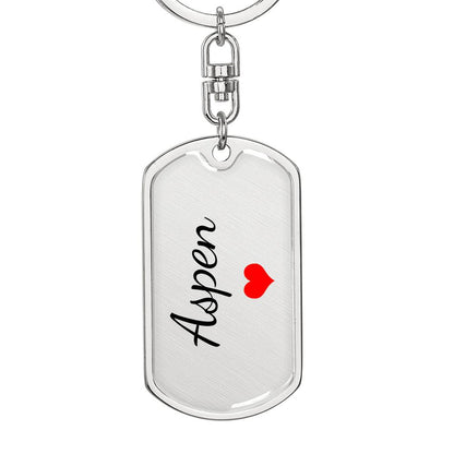 Aspen Keychain – Custom Name Keychain for Women