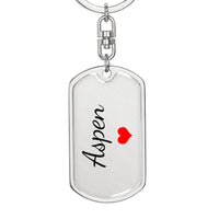 Load image into Gallery viewer, Aspen Keychain – Custom Name Keychain for Women
