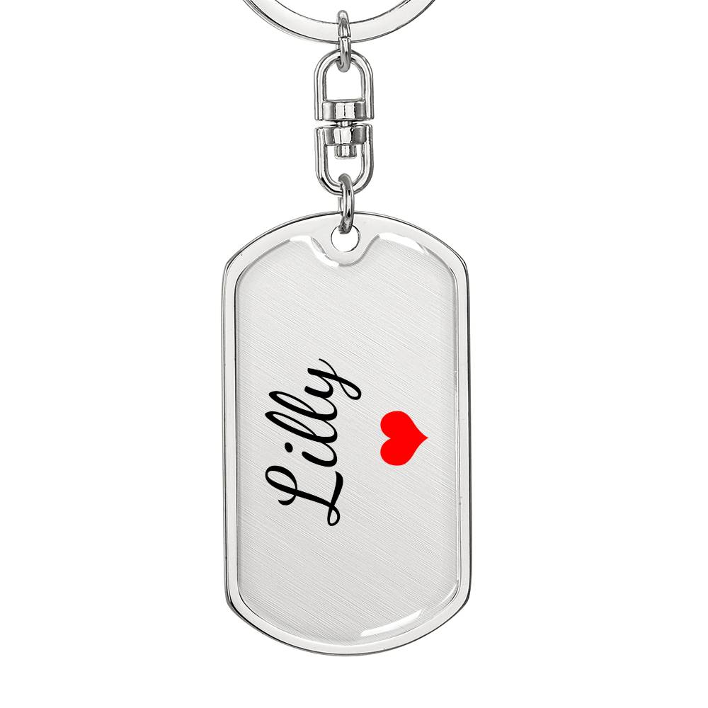 Lilly Keychain – Custom Name Keychain for Women