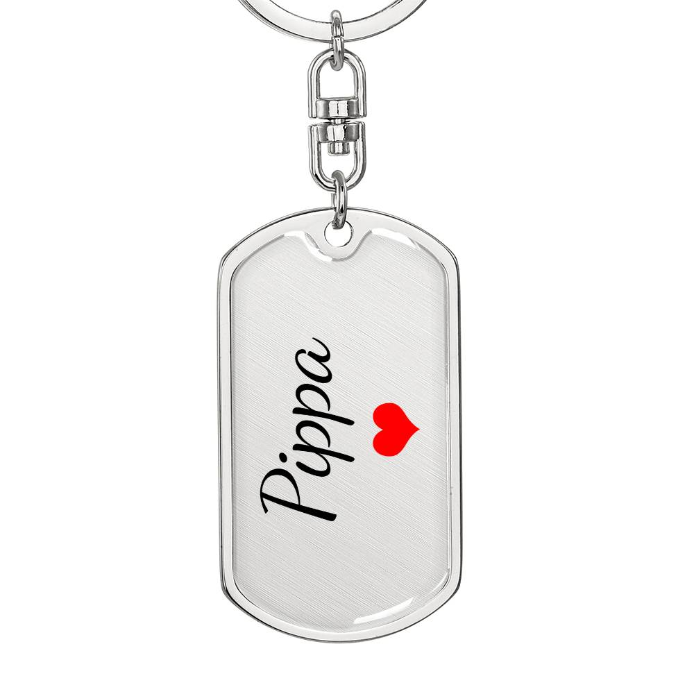 Pippa Keychain – Custom Name Keychain for Women