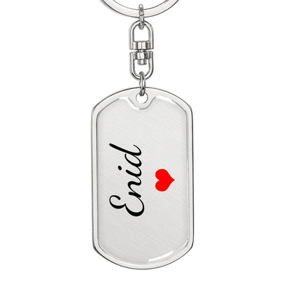 Enid Keychain – Custom Name Keychain for Women