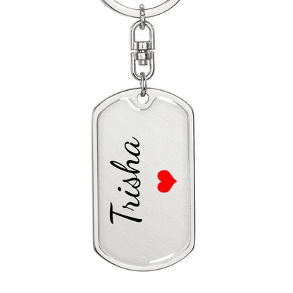 Trisha Keychain – Custom Name Keychain for Women