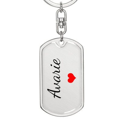 Avarie Keychain – Custom Name Keychain for Women