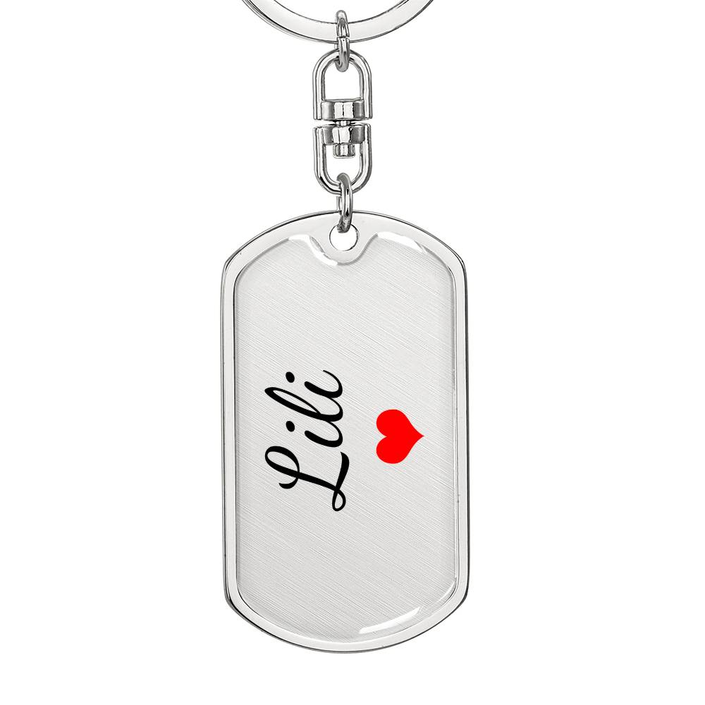 Lili Keychain – Custom Name Keychain for Women