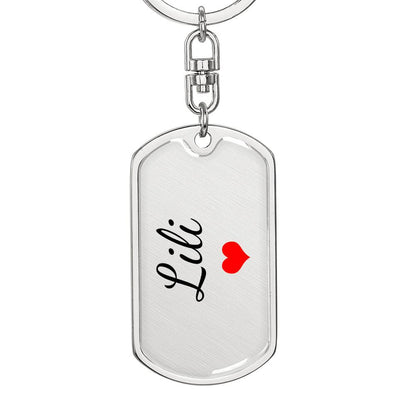 Lili Keychain – Custom Name Keychain for Women