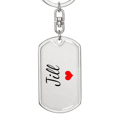 Jill Keychain – Custom Name Keychain for Women