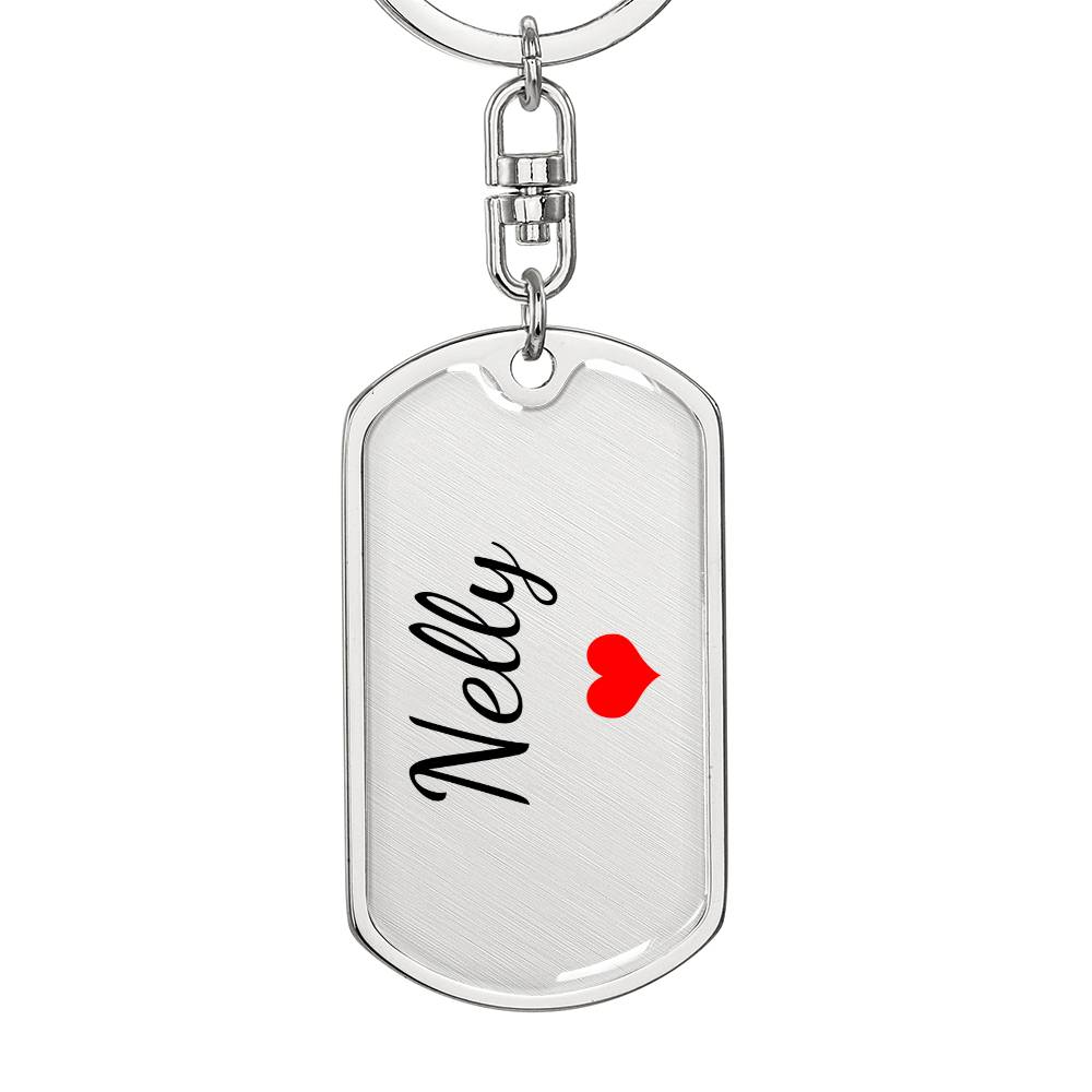 Nelly Keychain – Custom Name Keychain for Women