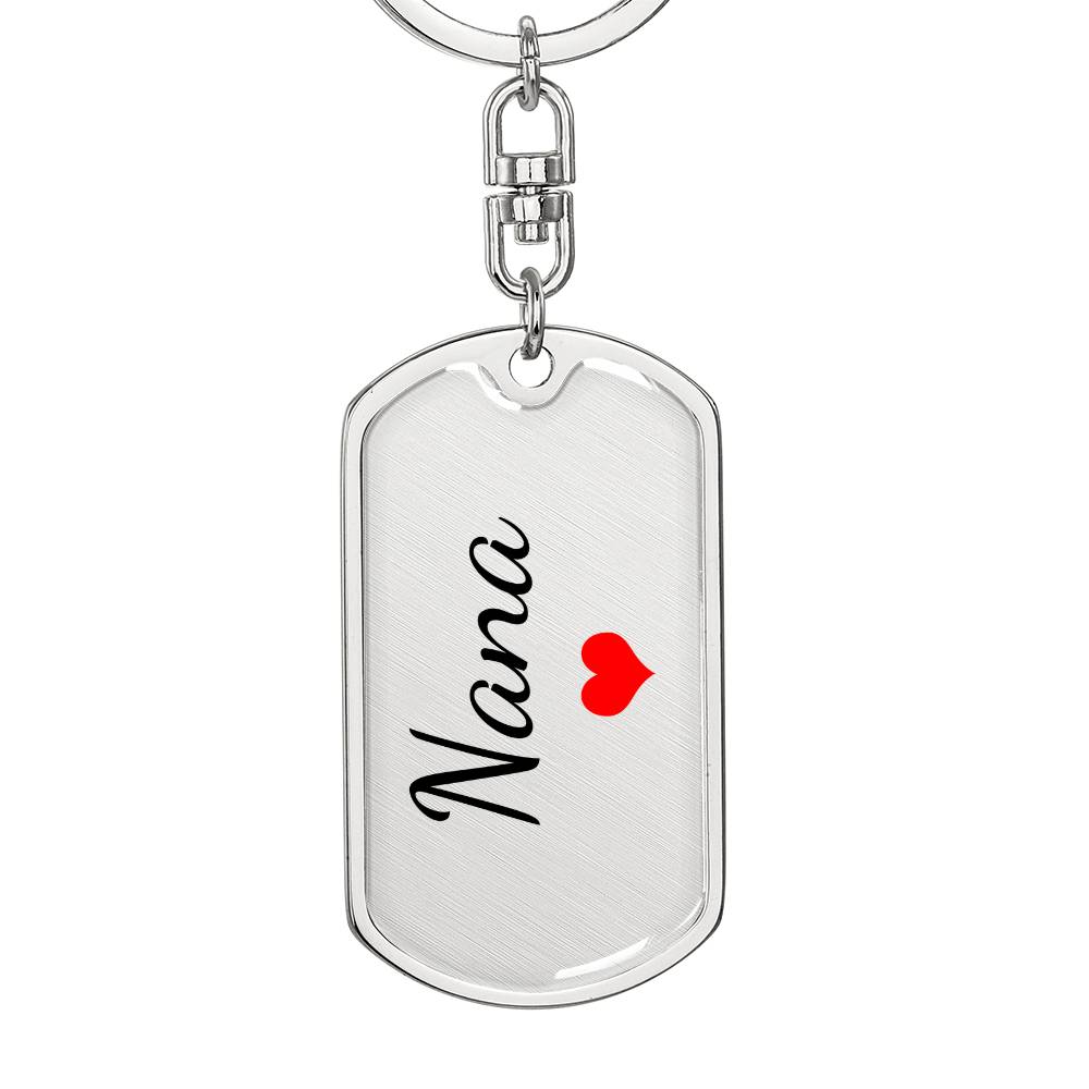 Nana Keychain – Custom Name Keychain for Women