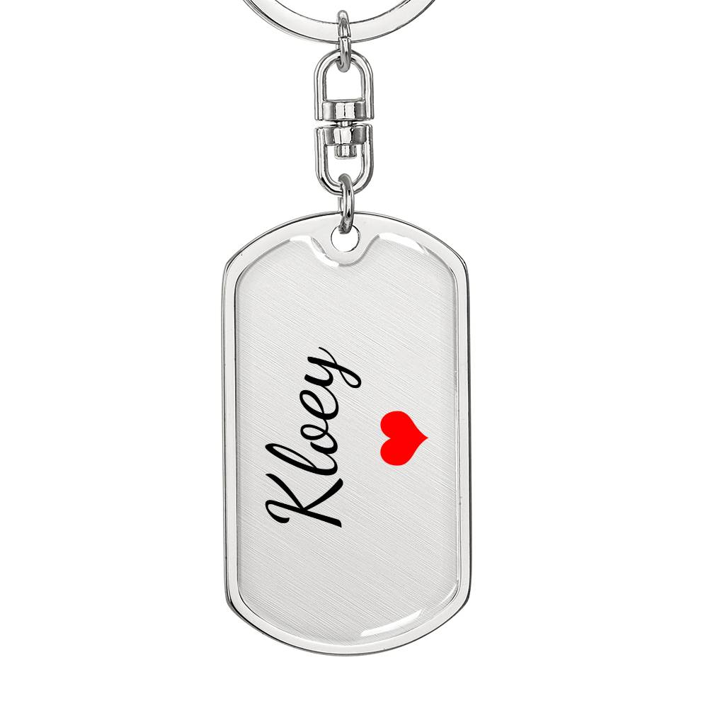 Kloey Keychain – Custom Name Keychain for Women
