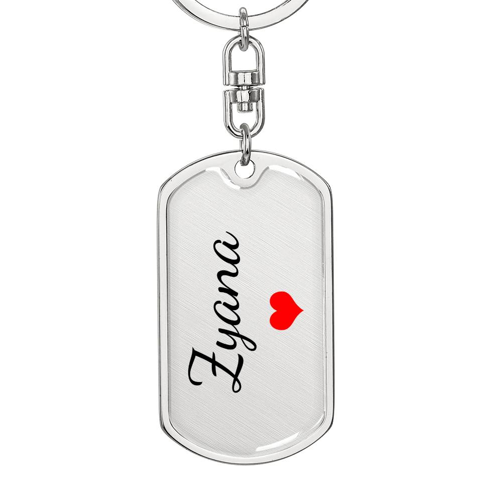 Zyana Keychain – Custom Name Keychain for Women