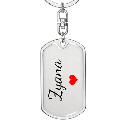 Zyana Keychain – Custom Name Keychain for Women