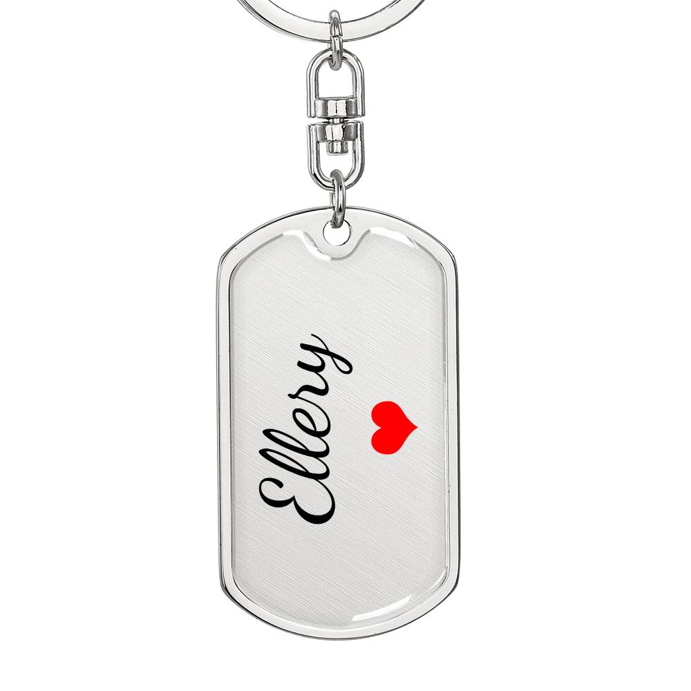 Ellery Keychain – Custom Name Keychain for Women