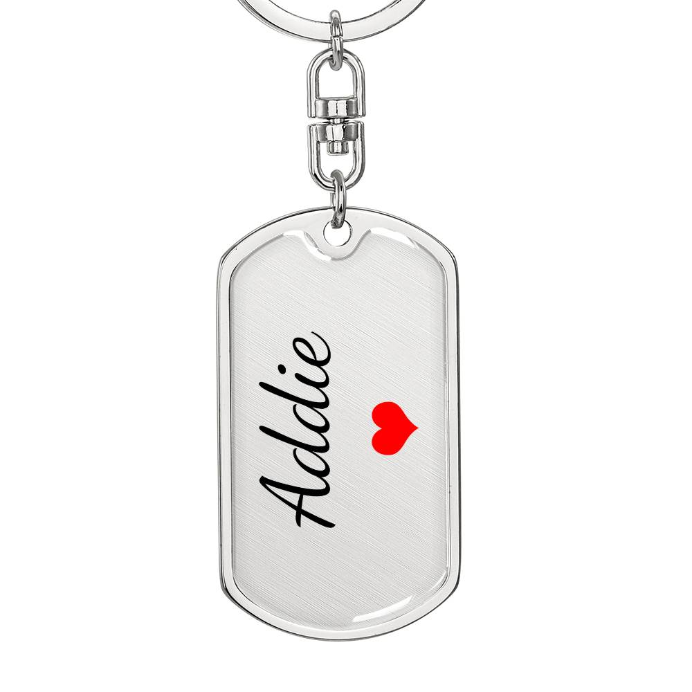 Addie Keychain – Custom Name Keychain for Women