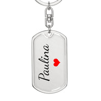 Load image into Gallery viewer, Paulina Keychain – Name Keychain for Women
