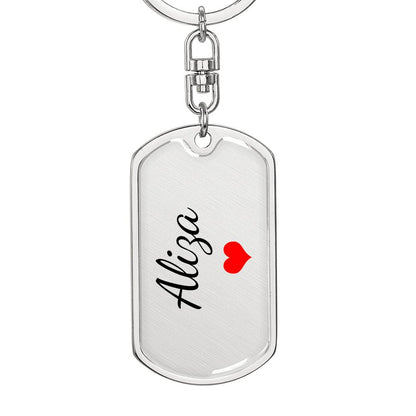 Aliza Keychain – Custom Name Keychain for Women