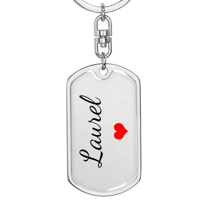 Laurel Keychain – Custom Name Keychain for Women