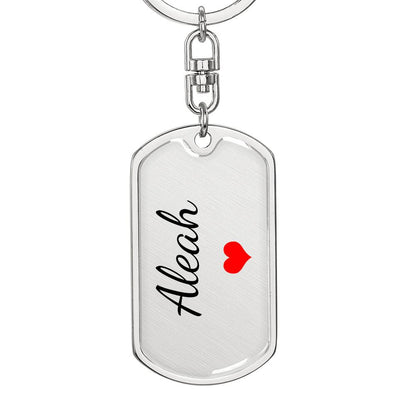 Aleah Keychain – Custom Name Keychain for Women