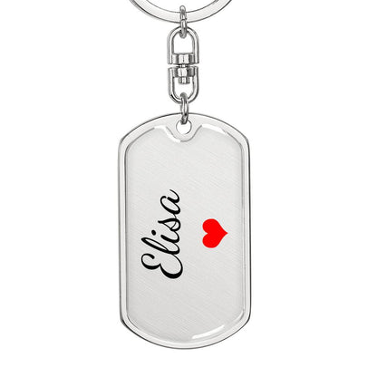 Elisa Keychain – Custom Name Keychain for Women