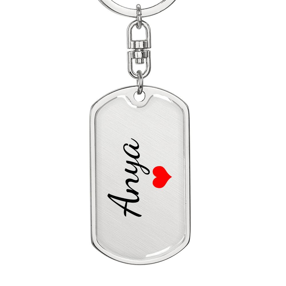 Anya Keychain – Custom Name Keychain for Women
