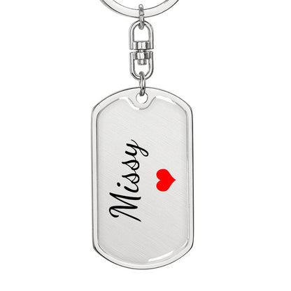 Missy Keychain – Custom Name Keychain for Women