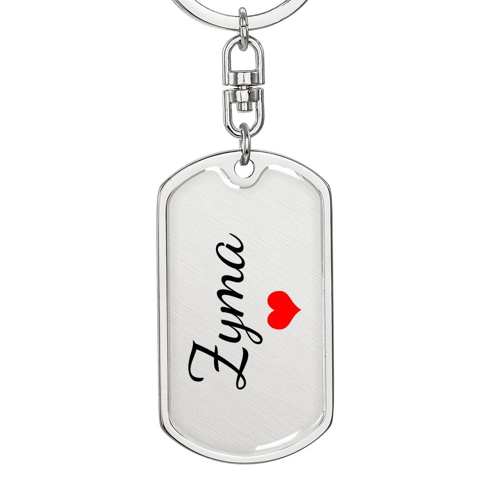 Zyma Keychain – Custom Name Keychain for Women