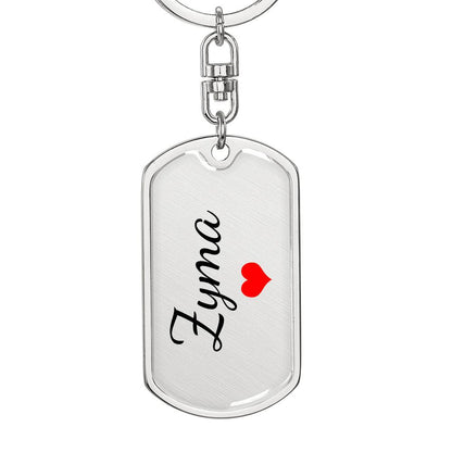 Zyma Keychain – Custom Name Keychain for Women