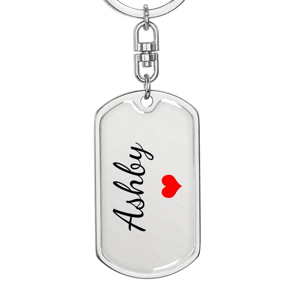 Ashby Keychain – Custom Name Keychain for Women