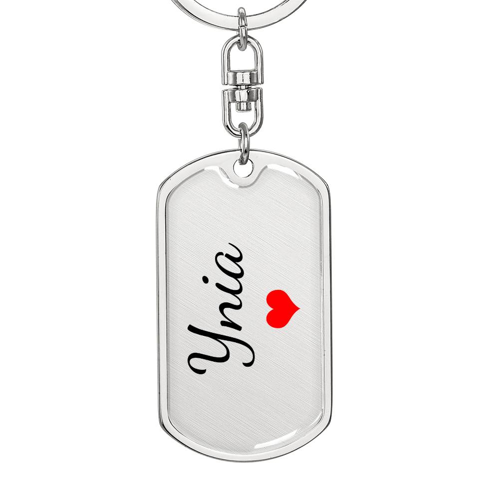 Ynia Keychain – Custom Name Keychain for Women