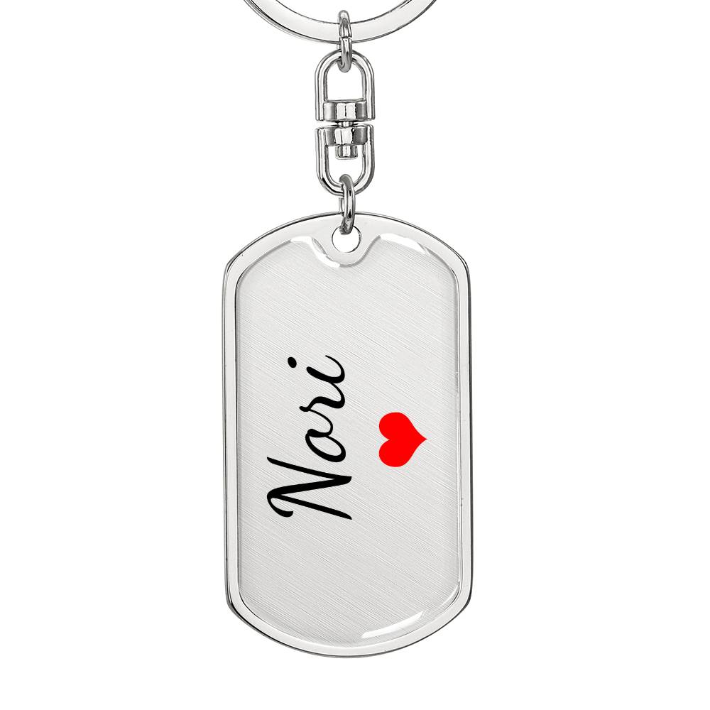 Nori Keychain – Custom Name Keychain for Women
