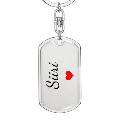 Siiri Keychain – Custom Name Keychain for Women