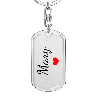 Mary Keychain – Custom Name Keychain for Women