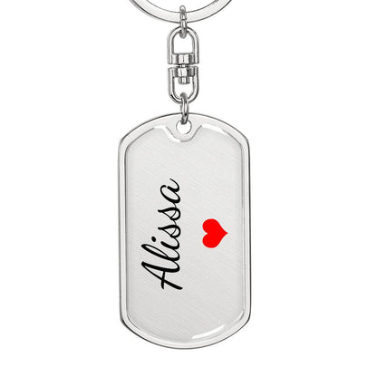 Alissa Keychain – Custom Name Keychain for Women