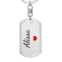 Load image into Gallery viewer, Alissa Keychain – Custom Name Keychain for Women
