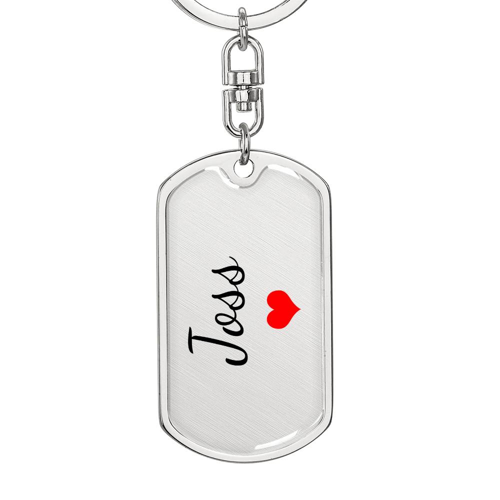 Joss Keychain – Custom Name Keychain for Women