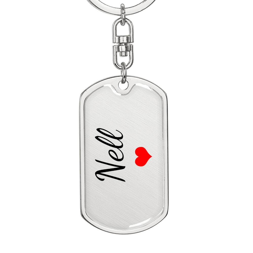 Nell Keychain – Custom Name Keychain for Women