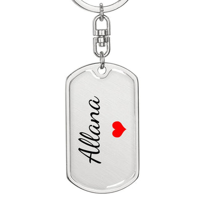 Allana Keychain – Custom Name Keychain for Women