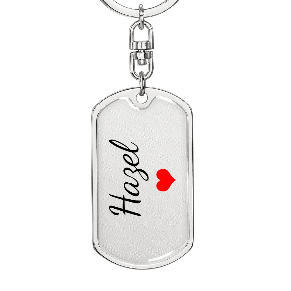 Hazel Keychain – Custom Name Keychain for Women